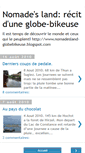 Mobile Screenshot of nomadesland-globebikeuse.blogspot.com