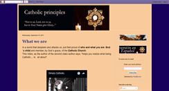 Desktop Screenshot of catholicprinciples.blogspot.com