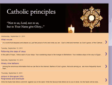 Tablet Screenshot of catholicprinciples.blogspot.com