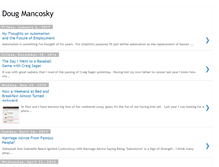 Tablet Screenshot of dougmancosky.blogspot.com