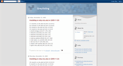 Desktop Screenshot of greylist.blogspot.com