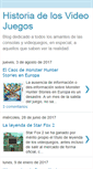Mobile Screenshot of historia-videojuegos.blogspot.com