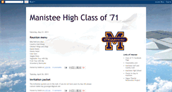 Desktop Screenshot of manisteehighclassof71.blogspot.com