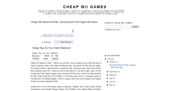 Desktop Screenshot of cheapwiigames.blogspot.com