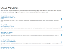 Tablet Screenshot of cheapwiigames.blogspot.com