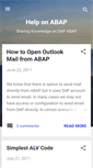 Mobile Screenshot of helponabap.blogspot.com