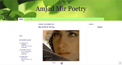 Desktop Screenshot of amjadmirpoetry.blogspot.com