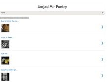 Tablet Screenshot of amjadmirpoetry.blogspot.com