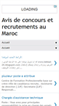 Mobile Screenshot of jobs-au-maroc.blogspot.com