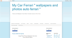 Desktop Screenshot of mycar-ferrari.blogspot.com