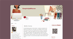 Desktop Screenshot of keepinupwkaren.blogspot.com