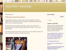 Tablet Screenshot of maytreesmusings.blogspot.com
