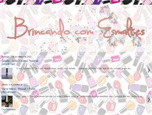 Tablet Screenshot of brincandocomesmaltes.blogspot.com