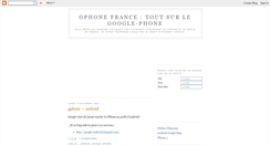 Desktop Screenshot of gphone-france.blogspot.com