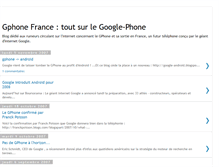 Tablet Screenshot of gphone-france.blogspot.com