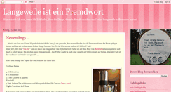 Desktop Screenshot of langeweileisteinfremdwort.blogspot.com