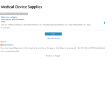 Tablet Screenshot of medicaldevicesupplies.blogspot.com