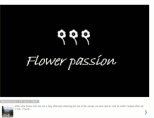 Tablet Screenshot of flower-passion.blogspot.com