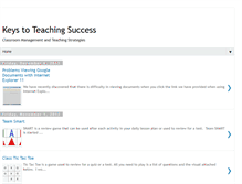 Tablet Screenshot of keystoteachingsuccess.blogspot.com