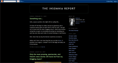 Desktop Screenshot of insomniareport.blogspot.com