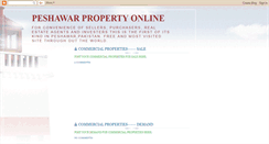 Desktop Screenshot of peshawarproperty.blogspot.com