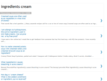 Tablet Screenshot of ingredients-cream.blogspot.com