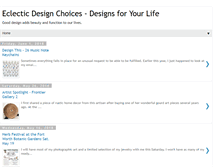 Tablet Screenshot of eclecticdesignchoices.blogspot.com