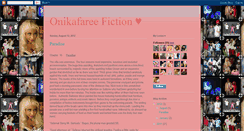 Desktop Screenshot of onikafareefiction.blogspot.com