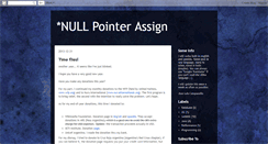 Desktop Screenshot of nullpointerassign.blogspot.com