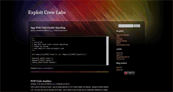 Desktop Screenshot of exploit-crew.blogspot.com