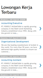 Mobile Screenshot of lowongankerjaku2009.blogspot.com