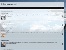 Tablet Screenshot of pollutionrecord.blogspot.com