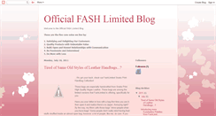 Desktop Screenshot of fashlimited.blogspot.com