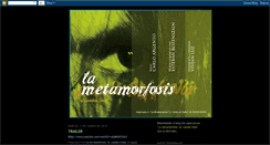 Desktop Screenshot of lametamorfosis-elcambiofinal.blogspot.com