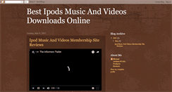 Desktop Screenshot of bestipodsmusicandvideosdownloadssites.blogspot.com