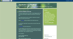 Desktop Screenshot of healthcarehandbook.blogspot.com