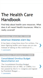 Mobile Screenshot of healthcarehandbook.blogspot.com