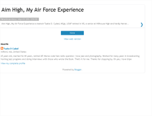 Tablet Screenshot of aimhighmyairforceexperience.blogspot.com