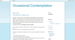 Desktop Screenshot of occasionalcontemplation.blogspot.com