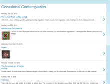 Tablet Screenshot of occasionalcontemplation.blogspot.com