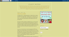 Desktop Screenshot of cleftnotes.blogspot.com