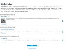 Tablet Screenshot of cleftnotes.blogspot.com