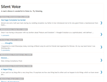 Tablet Screenshot of aniketsilentvoice.blogspot.com