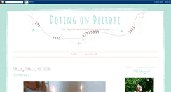 Desktop Screenshot of dotingondeirdre.blogspot.com