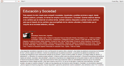 Desktop Screenshot of educacionysociedad-berazategui.blogspot.com