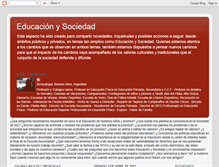 Tablet Screenshot of educacionysociedad-berazategui.blogspot.com