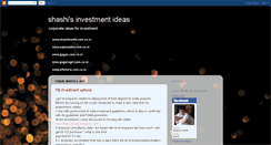 Desktop Screenshot of ideas2invest.blogspot.com