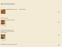 Tablet Screenshot of decocreaciones.blogspot.com