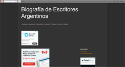 Desktop Screenshot of escritoresargentinos.blogspot.com