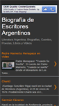 Mobile Screenshot of escritoresargentinos.blogspot.com